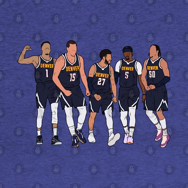 MPJ, Jokic, Murray, KCP & Air Gordon by rattraptees